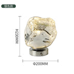 Lampe de table créative en verre et pierre de lave pour la décoration de la chambre