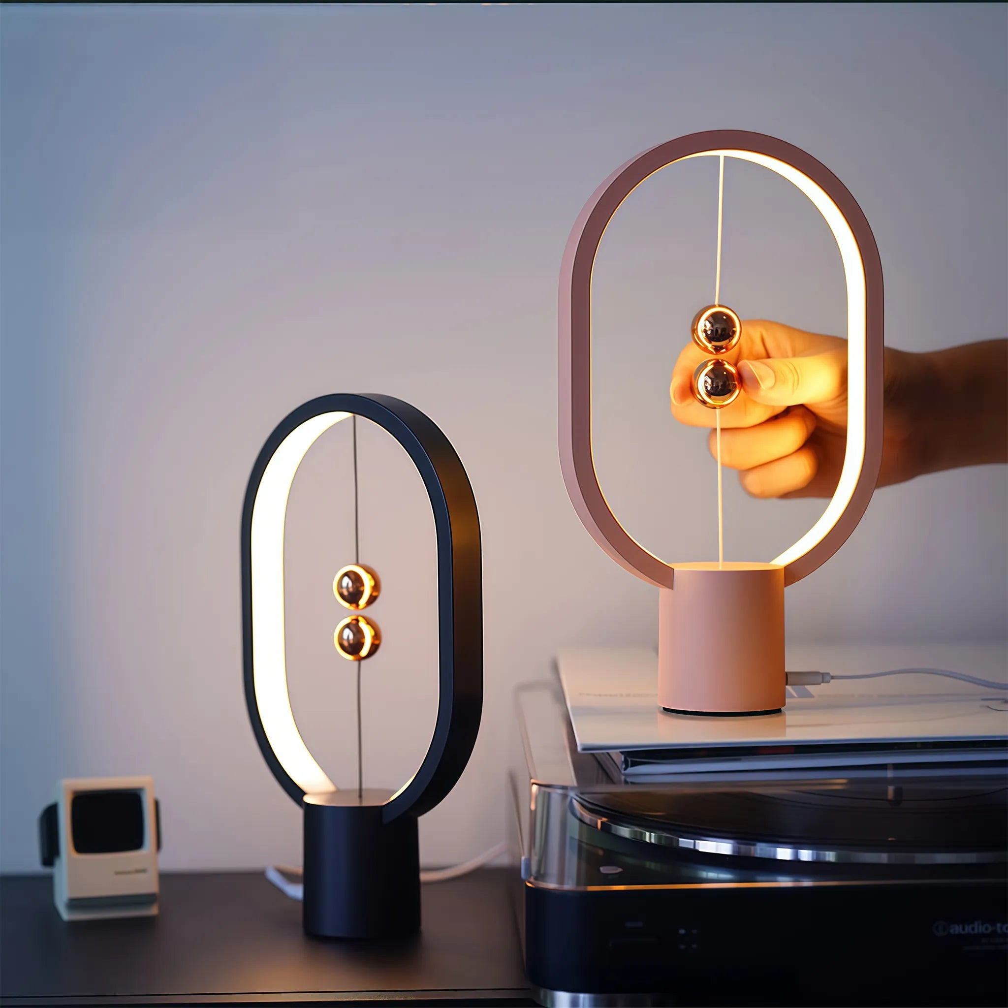 Lampe d'équilibre à lévitation magnétique HENGPRO - Veilleuse créative