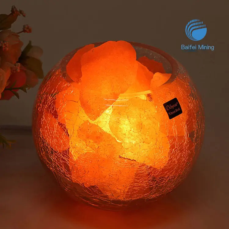 Lampe de sel cristalline au design créatif et variateur intégré