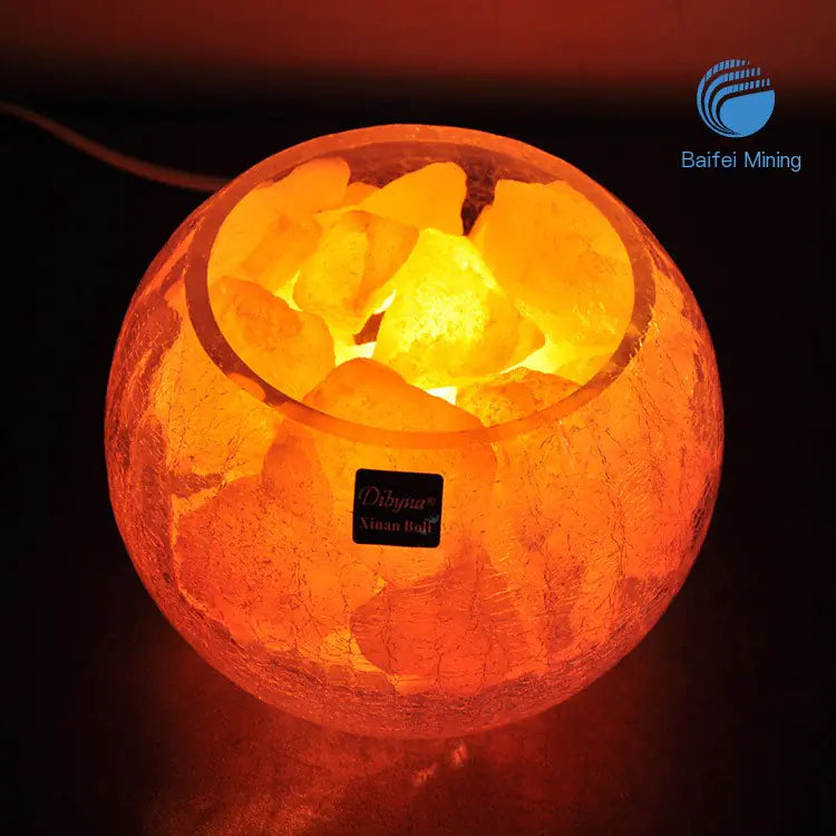 Lampe de sel cristalline au design créatif et variateur intégré