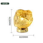 Lampe de table créative en verre et pierre de lave pour la décoration de la chambre