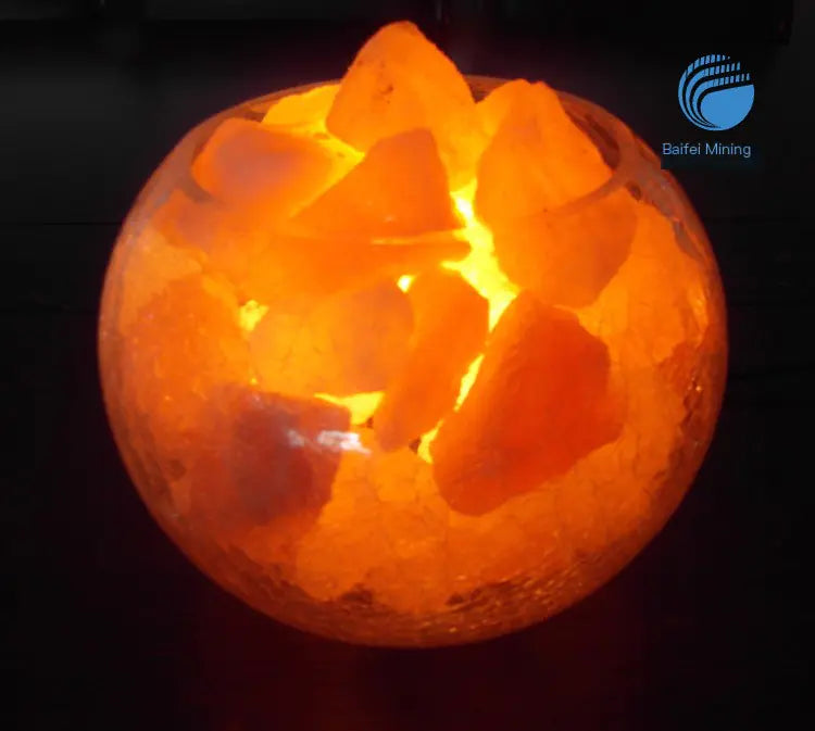 Lampe de sel cristalline au design créatif et variateur intégré